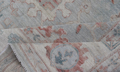 Modern Tribal Oushak with Muted Background in Wool With All - Over Design Modern Tribal Oushak with Muted Background in Wool With All - Over Design Keivan Woven Arts; rug AWR - 9008 Country of Origin: Afghanistan Type: Oushak Design: All - Over, Floral,... - Keivan Woven ArtsAWR - 9008 - 21317Rug