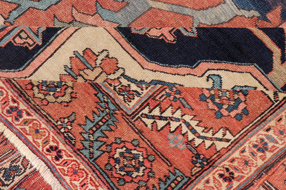 very Finely Woven Antique Persian Serapi Rug with Bold Geometric Medallion Design. Keivan Woven Arts/ rug / B - 0109. Iran/ Serapi Late 19th Century. Antique Persian Serapi rug. Fine decorative antique Serapi. Measures: 10'1 x 14'1 The term... - Keivan Woven ArtsB - 0109 - 445Rug
