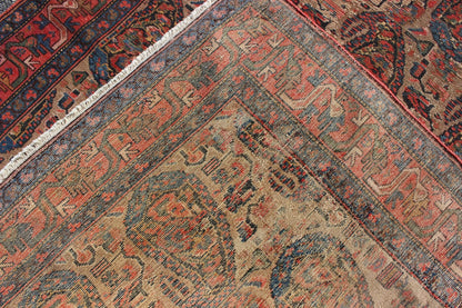 Late 19th - Century Antique Persian Paisley Seneh Malayer Rug with Large Paisley Field Measures: 4'0 x 9'2 The richly intricate design of this handwoven, antique Seneh Malayer rug distinguishes it from all others of its kind. The iconic al... - Keivan Woven ArtsB - 0504 - 173