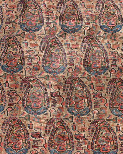 Late 19th - Century Antique Persian Paisley Seneh Malayer Rug with Large Paisley Field Measures: 4'0 x 9'2 The richly intricate design of this handwoven, antique Seneh Malayer rug distinguishes it from all others of its kind. The iconic al... - Keivan Woven ArtsB - 0504 - 173Rug