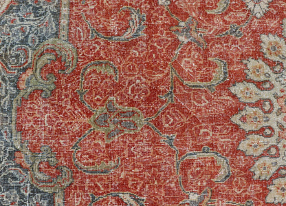 Large Antique Persian Mahal Rug with Central Medallion and Regal Design. Large Antique Persian Mahal Rug with a Traditional Medallion and Floral Design in red, blue, green, ivory. Keivan Woven Arts/ rug / B - 0722 Iran/ Mahal / circa 1920 ... - Keivan Woven ArtsB - 0722 - 321Rug