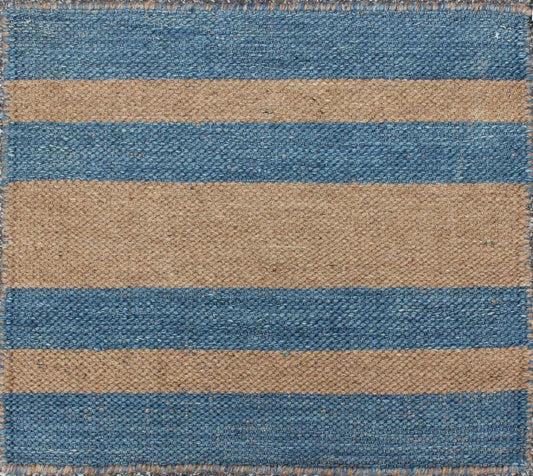 RK - 40 BLUE 7002 BROWN - Keivan Woven ArtsBDH - 112234 - 6312Rug