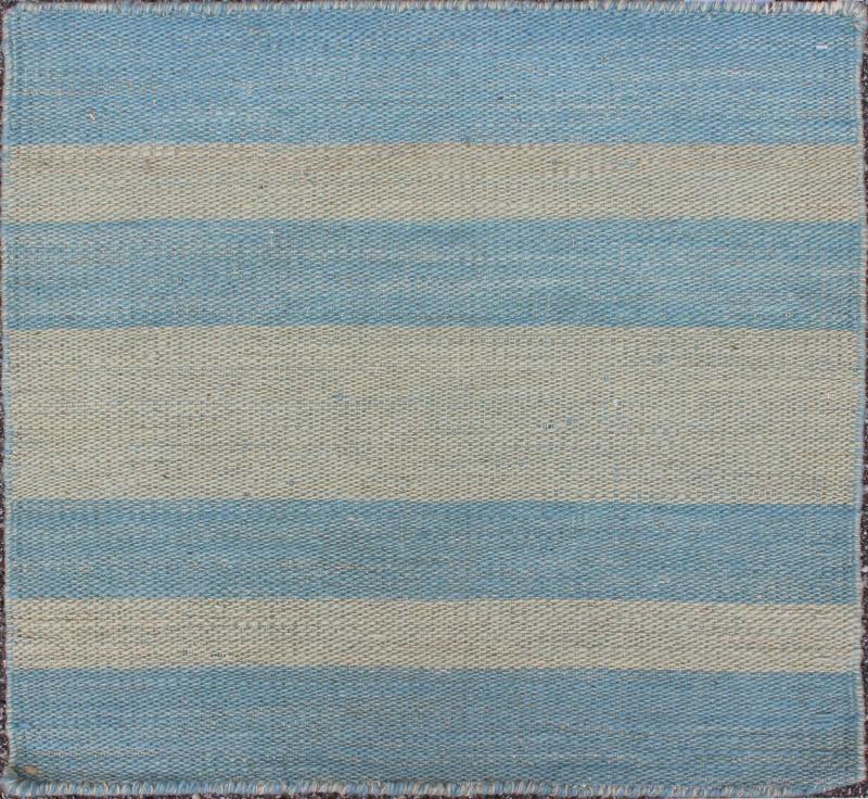 RK - 52 LIGHT GREEN RK - 03 BLUE Available in all custom sizes up to 15` wide and any length. Flat weave reversible stripe wool Rug - Keivan Woven ArtsBDH - 112238 - 6315Rug