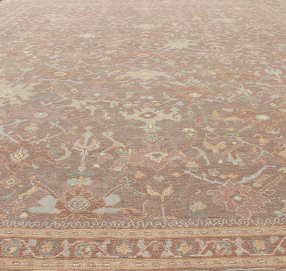 Keivan Woven Arts Large All - Over Design Hand - Knotted Wool Fine Amritsar Rug Large Keivan Woven Arts All - Over Design Hand - Knotted Wool Fine Amritsar Rug Modern Indian All - Over Hand - Knotted rug in Wool. Measures 12'9 x 15'9 This ... - Keivan Woven ArtsBDH - 724098 - 13218Rug