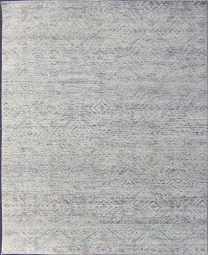 All - Over Diamond Design Indian Modern Light Green Abstract Wool Area Rug Measures 9 x 12 Country of Origin: India; Type: Modern, Modern Casual; Design: Diamond, Geometric, Abstract, All - Over; Keivan Woven Arts: rug BDH - 758695 - RT - 45; Large... - Keivan Woven ArtsBDH - 758695 - RT - 45 - 13406Rug