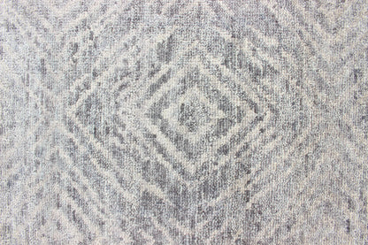 Hand - Knotted Modern Indian Area Rug in Gray - Green with Diamond Design Measures 10'0 x 13'10 Country of Origin: India; Type: Modern; Design: All - Over, Diamond, Geometric; Keivan Woven Arts; rug BDH - 762138; Oversized Hand - Knotted Diamo... - Keivan Woven ArtsBDH - 762138 - RT - 45 - 13422Rug