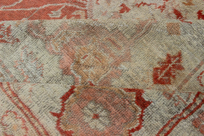 Antique Turkish Oushak Carpet With Medallion In Cream and Soft Orange. Keivan Woven Arts / Rug / BHR - 3 / country of origin / type: Turkey / Oushak, circa 1900. Antique oushak, Turkish oushak Measures: 9.1 x 12.6. This beautiful rug from early 20t... - Keivan Woven ArtsBHR - 3 - 4778Rug