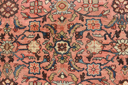 Antique Persian Sultanabad Colorful Rug With All - Over Design in salmon & Gold. Antique 19th century Persian Sultanabad. Keivan Woven Arts / 1890, Keivan Woven Arts/rug/ C - 0103, country of origin / type: Iran / Antique Sultanabad Measures: 7'6 x ... - Keivan Woven ArtsC - 0103 - 179Rug