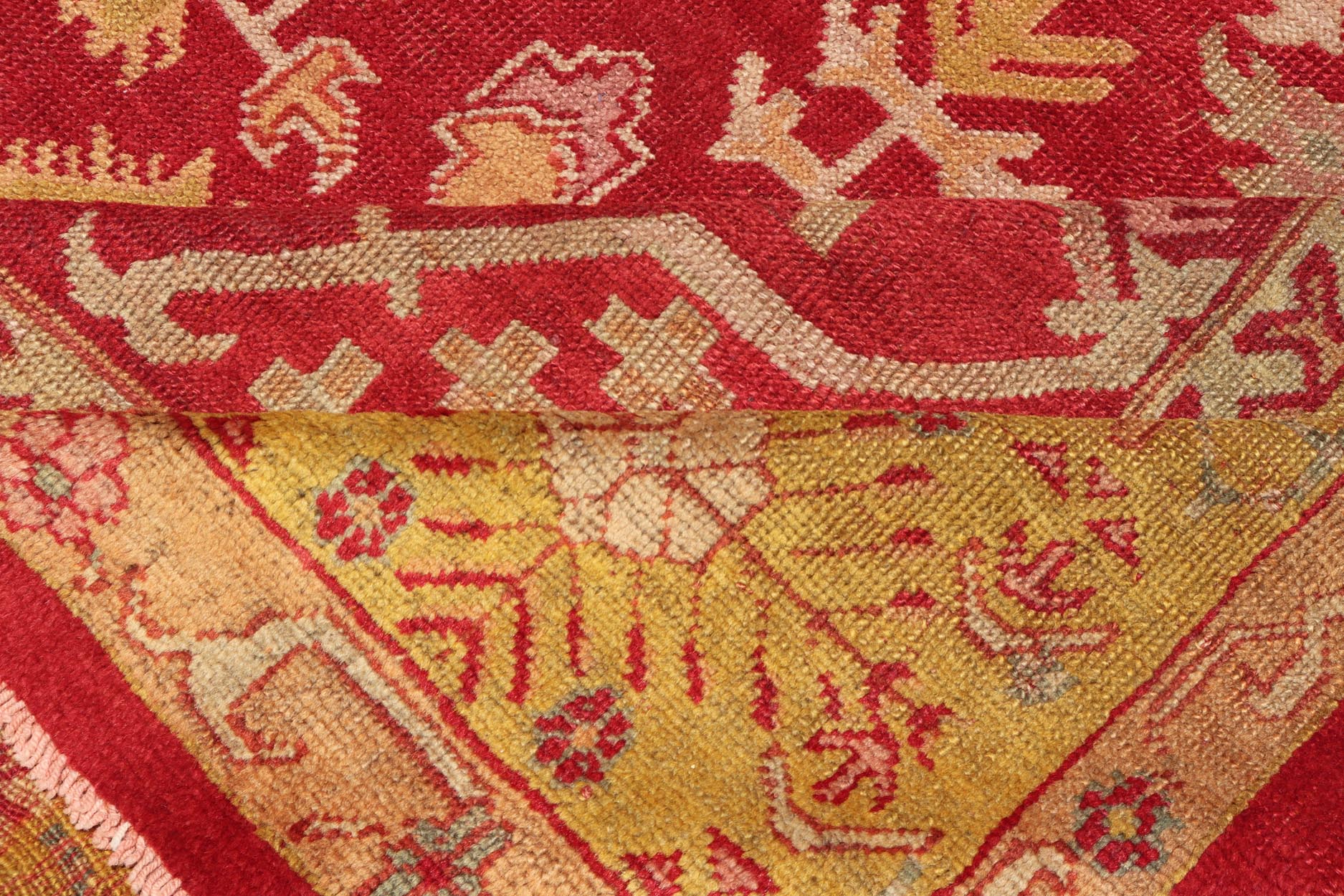 Antique Turkish Oushak rug with geometric motif design. Keivan Woven Arts / rug/C - 0716, country of origin / type: Turkey / Oushak, circa 1890 Measures: 10'2 x 13'6. This antique Oushak rug is a remarkable and endearingly beautiful piece that spe... - Keivan Woven ArtsC - 0716 - 457Rug