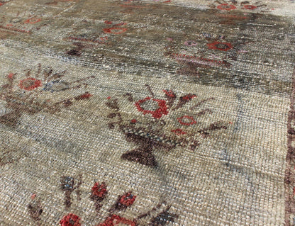 Mid - Century Turkish Oushak Rug with All - Over Flower Bouquet Pattern, rug ca - 98061, country of origin / type: Turkey / Oushak, circa mid - 20th century The design of this beautiful vintage Oushak rug from mid - 20th century Turkey is enhanced by its ... - Keivan Woven ArtsCA - 98061 - 1088Rug