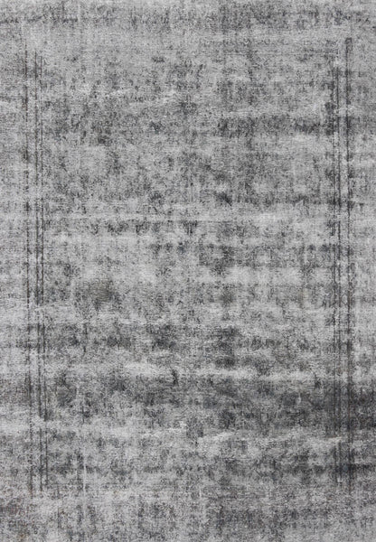 Distressed Vintage Persian Rug with a Modern Design Distressed Vintage Persian Rug with a Modern Design in Gray background and highlights of midnight blue. Measures: 9'4 x 12'6 - Keivan Woven ArtsCRV - 10046449 - 10492Rug