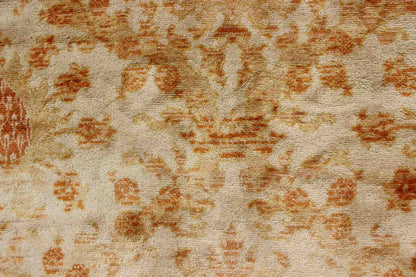 Antique Spanish European Carpet with Pineapple Design in Gold, Cream & Tangerine. Keivan Woven Arts / rug /D - 0506, country of origin / type: Spain / Spanish carpet, circa Early - 20th century Measures: 9' x 12' This unique Spanish carpet, w... - Keivan Woven ArtsD - 0506 - 649Rug