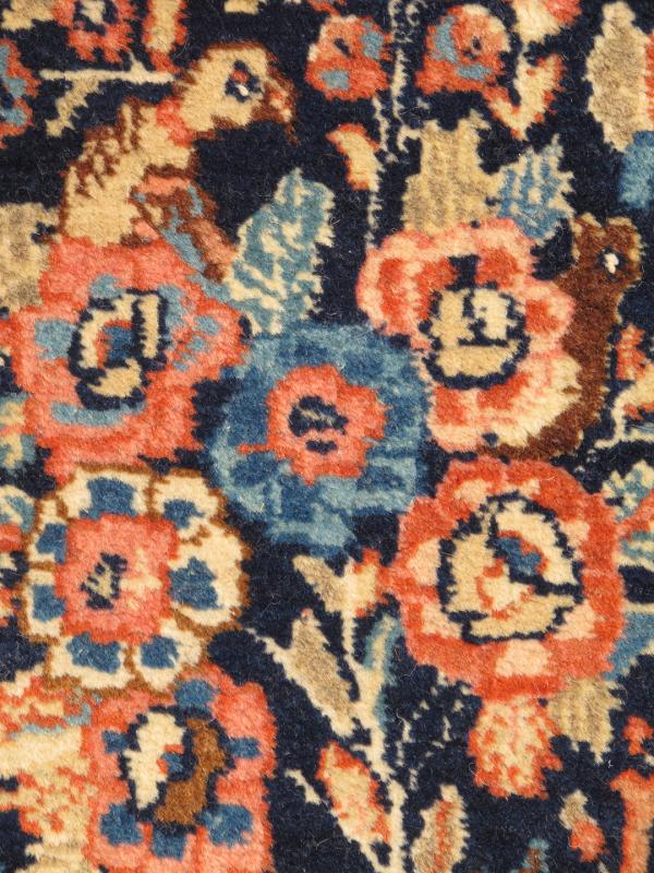 Antique Hand Knotted Persian Fine Tabriz Rug With Ornate Floral Design in Burnt Orange kwarugs Small antique Persian Tabriz rug, very finely woven, with ornate floral design in burnt orange, Keivan Woven Arts / rug d - 0531, country of origin / ty... - Keivan Woven ArtsD - 0531 - 2296Rug