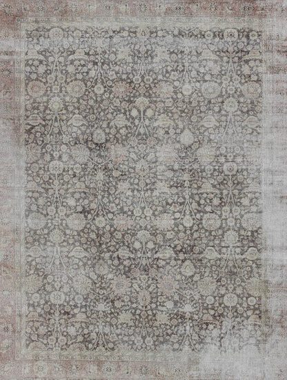 Antique Turkish Oushak Rug with All - Over Floral Design in Earth Tones kwarugs Floral Oushak carpet from Turkey, Keivan Woven Arts / rug DAN - KEI - 1, country of origin / type: Turkey / Oushak, circa 1900 This Turkish Oushak rug features a va... - Keivan Woven ArtsDAN - KEI - 1 - 11793Rug