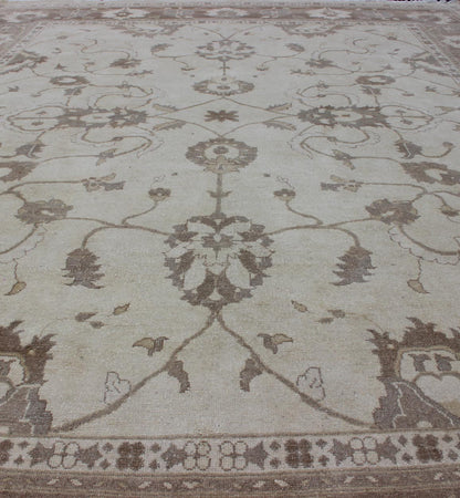 Earth Tone Afghan Sultanabad design Rug in Brown and Cream. Keivan Woven Arts rug/ Dsp - Bc - 305 Sultanabad reproduction Rug. Measures: 86 115 This elegantly hand woven rug from Afghanistan is woven with fine wool to create a luxurious feel... - Keivan Woven ArtsDSP - BC - 305 - 4343Rug