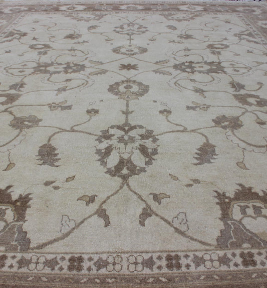 Earth Tone Afghan Sultanabad design Rug in Brown and Cream. Keivan Woven Arts rug/ Dsp - Bc - 305 Sultanabad reproduction Rug. Measures: 86 115 This elegantly hand woven rug from Afghanistan is woven with fine wool to create a luxurious feel... - Keivan Woven ArtsDSP - BC - 305 - 4343Rug