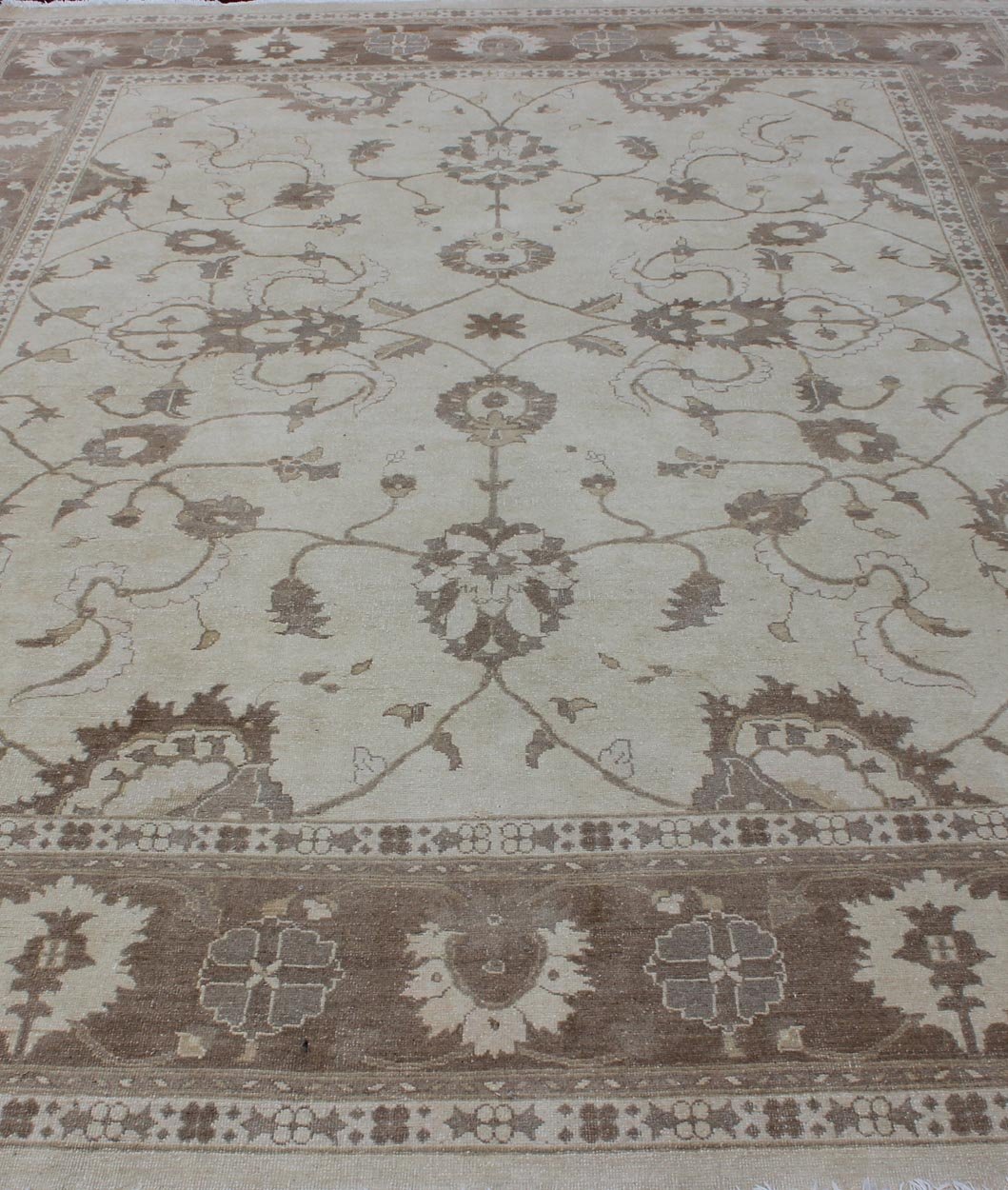 Earth Tone Afghan Sultanabad design Rug in Brown and Cream. Keivan Woven Arts rug/ Dsp - Bc - 305 Sultanabad reproduction Rug. Measures: 86 115 This elegantly hand woven rug from Afghanistan is woven with fine wool to create a luxurious feel... - Keivan Woven ArtsDSP - BC - 305 - 4343Rug
