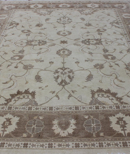 Earth Tone Afghan Sultanabad design Rug in Brown and Cream. Keivan Woven Arts rug/ Dsp - Bc - 305 Sultanabad reproduction Rug. Measures: 86 115 This elegantly hand woven rug from Afghanistan is woven with fine wool to create a luxurious feel... - Keivan Woven ArtsDSP - BC - 305 - 4343Rug