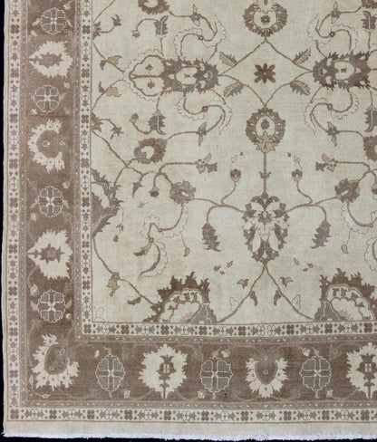 Earth Tone Afghan Sultanabad design Rug in Brown and Cream. Keivan Woven Arts rug/ Dsp - Bc - 305 Sultanabad reproduction Rug. Measures: 86 115 This elegantly hand woven rug from Afghanistan is woven with fine wool to create a luxurious feel... - Keivan Woven ArtsDSP - BC - 305 - 4343Rug