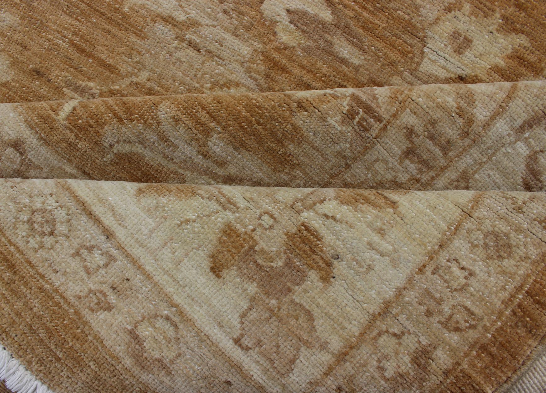 Sultanabad Design Afghan Made Floral Rug. Measures: 8'10 x 11'7. This elegantly handwoven rug is from Afghanistan and woven from the finest wool to create a soft and luxurious piece that will work well in so many different settings with earthy t... - Keivan Woven ArtsDSP - BC11280 - 4094Rug