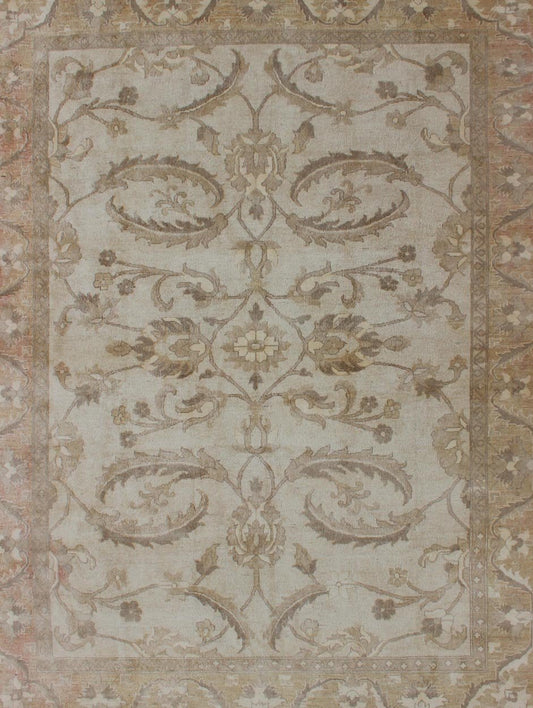 Sultanabad Design Modern Rug in Muted Tones. Measures: 7'9 x 10'8. Sultanabad Design Modern Rug in Muted Tones of light brown, taupe, gray and pale green, Keivan Woven Arts / Rug DSP - BC11369, country of origin / type: Pakistan, late 20th... - Keivan Woven ArtsDSP - BC11369 - 4106Rug