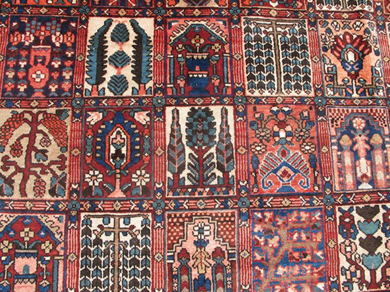 Persian Large Bakhtiari Rug With All - Over Garden Design in Jewel Colors. Large Persian Bakhtiari rug with all - over garden design, rug DSP - MR340SK, country of origin / type: Iran / Bakhtiari, circa 1930 This stunning colorful garden design an... - Keivan Woven ArtsDSP - MR340SK - 4124Rug