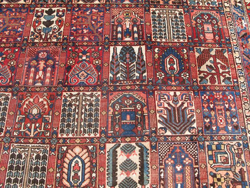 Persian Large Bakhtiari Rug With All - Over Garden Design in Jewel Colors. Large Persian Bakhtiari rug with all - over garden design, rug DSP - MR340SK, country of origin / type: Iran / Bakhtiari, circa 1930 This stunning colorful garden design an... - Keivan Woven ArtsDSP - MR340SK - 4124Rug
