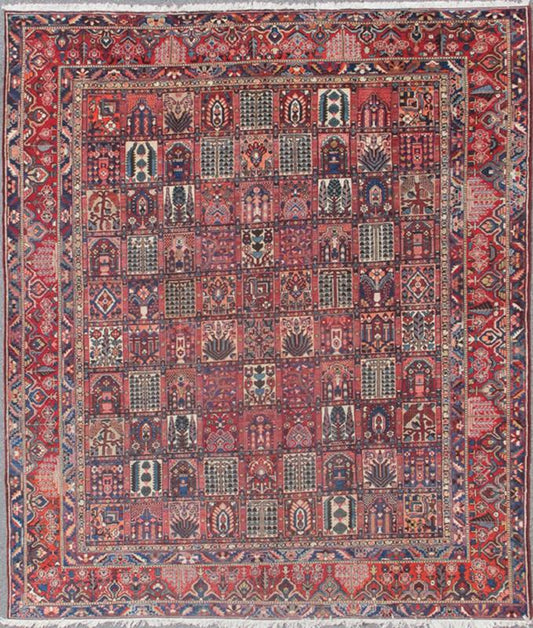 Persian Large Bakhtiari Rug With All - Over Garden Design in Jewel Colors. Large Persian Bakhtiari rug with all - over garden design, rug DSP - MR340SK, country of origin / type: Iran / Bakhtiari, circa 1930 This stunning colorful garden design an... - Keivan Woven ArtsDSP - MR340SK - 4124Rug