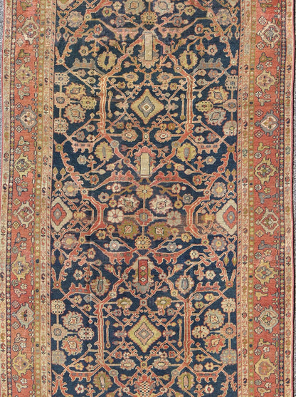 This Antique Sultanabad displays a glorious all over design imbued with a rich palate of colors. Breathtaking flowers of various colors interweave throughout the main field and are surrounded by a warm toned border. - Keivan Woven ArtsE - 0512 - 964Rug