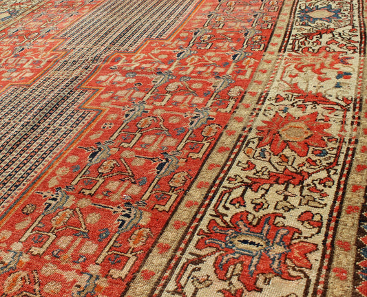 Antique Mashan Malayer Mashan Malayer pieces are both rare and among the finest of Seneh and Malayer rugs. Made in the late 19th Century, this rug carries an unusual design of double - bodied medallions, which are composed of alternating pinstripe... - Keivan Woven ArtsE - 0601 - 1108Rug