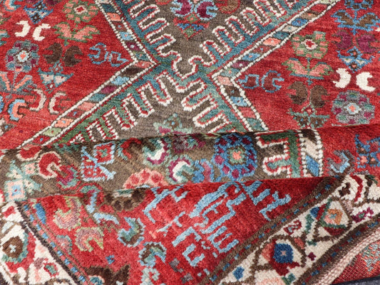 Colorful Antique Caucasian Karabagh With Tribal Design in Rich Jewel Colors Colorful jewel - toned antique Caucasian Karabagh runner with tribal design, rug E - 0704, country of origin / type: Caucasus / Karabagh, circa 1900. The field design of... - Keivan Woven ArtsE - 0704 - 1883Rug