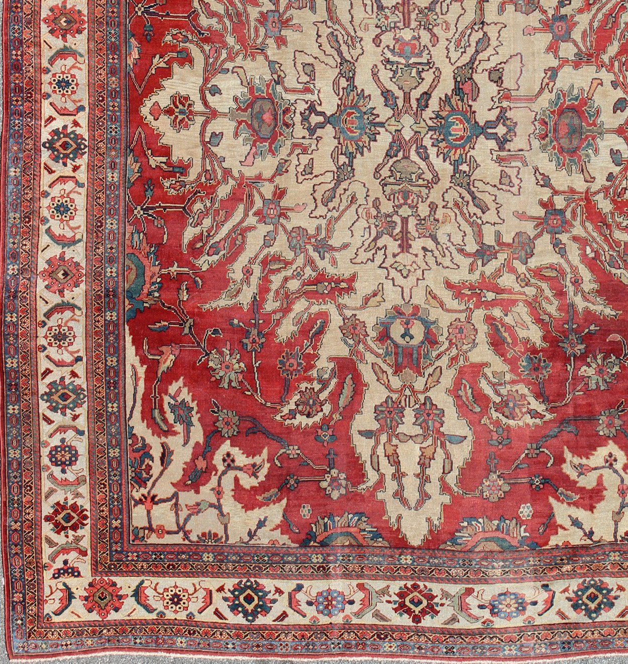 Large Antique Persian Sultanabad Rug with a Unique Medallion Design Large Antique Persian Sultanabad Rug, rug E - 1209, country of origin / type: Iran / Sultanabad, circa Early - 20th Century. Measures: 12'2 x 16' This beautiful antiq... - Keivan Woven ArtsE - 1209 - 1730Rug