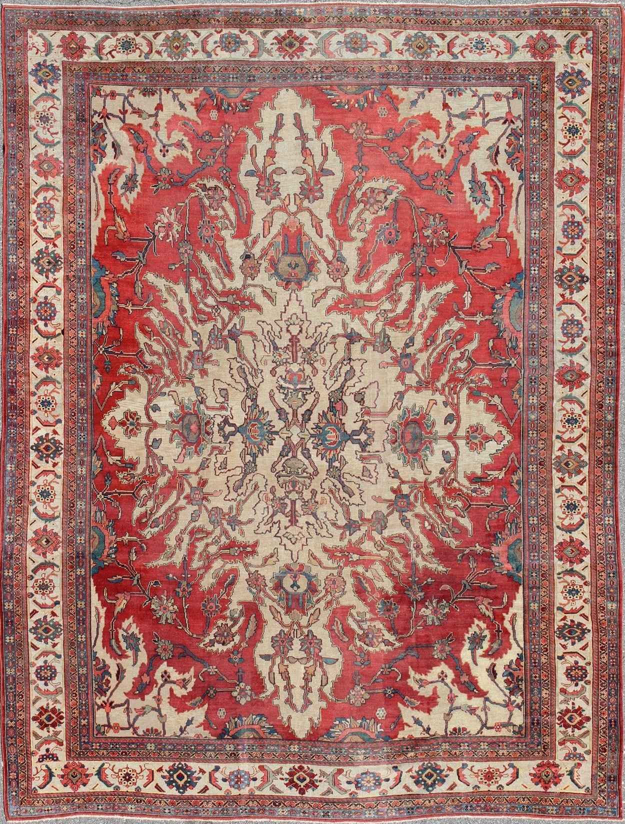 Large Antique Persian Sultanabad Rug with a Unique Medallion Design Large Antique Persian Sultanabad Rug, rug E - 1209, country of origin / type: Iran / Sultanabad, circa Early - 20th Century. Measures: 12'2 x 16' This beautiful antiq... - Keivan Woven ArtsE - 1209 - 1730Rug