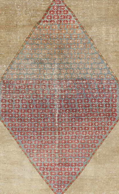 Diamond Medallion Antique Serab Persian Rug with Floral Borders kwarugs Diamond floral medallion antique Serab Persian rug with floral borders, rug ema - 7503, county of origin / type: Iran / Serab, circa 1900 This early 20th century antiqu... - Keivan Woven ArtsEMA - 7503 - 8787Rug