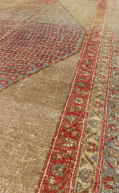 Diamond Medallion Antique Serab Persian Rug with Floral Borders kwarugs Diamond floral medallion antique Serab Persian rug with floral borders, rug ema - 7503, county of origin / type: Iran / Serab, circa 1900 This early 20th century antiqu... - Keivan Woven ArtsEMA - 7503 - 8787Rug
