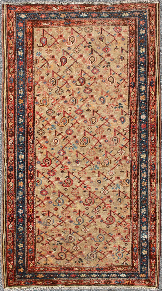 Antique N.W. Persian Malayer Rug with Free - Flowing All - Over Pattern, Sand Field kwarugs Antique N.W. Persian Malayer Rug with free - flowing all - over pattern, sand field, rug ema - 7504, country of origin / type: Iran / Malayer, circa 1900. T... - Keivan Woven ArtsEMA - 7504 - 8827Rug