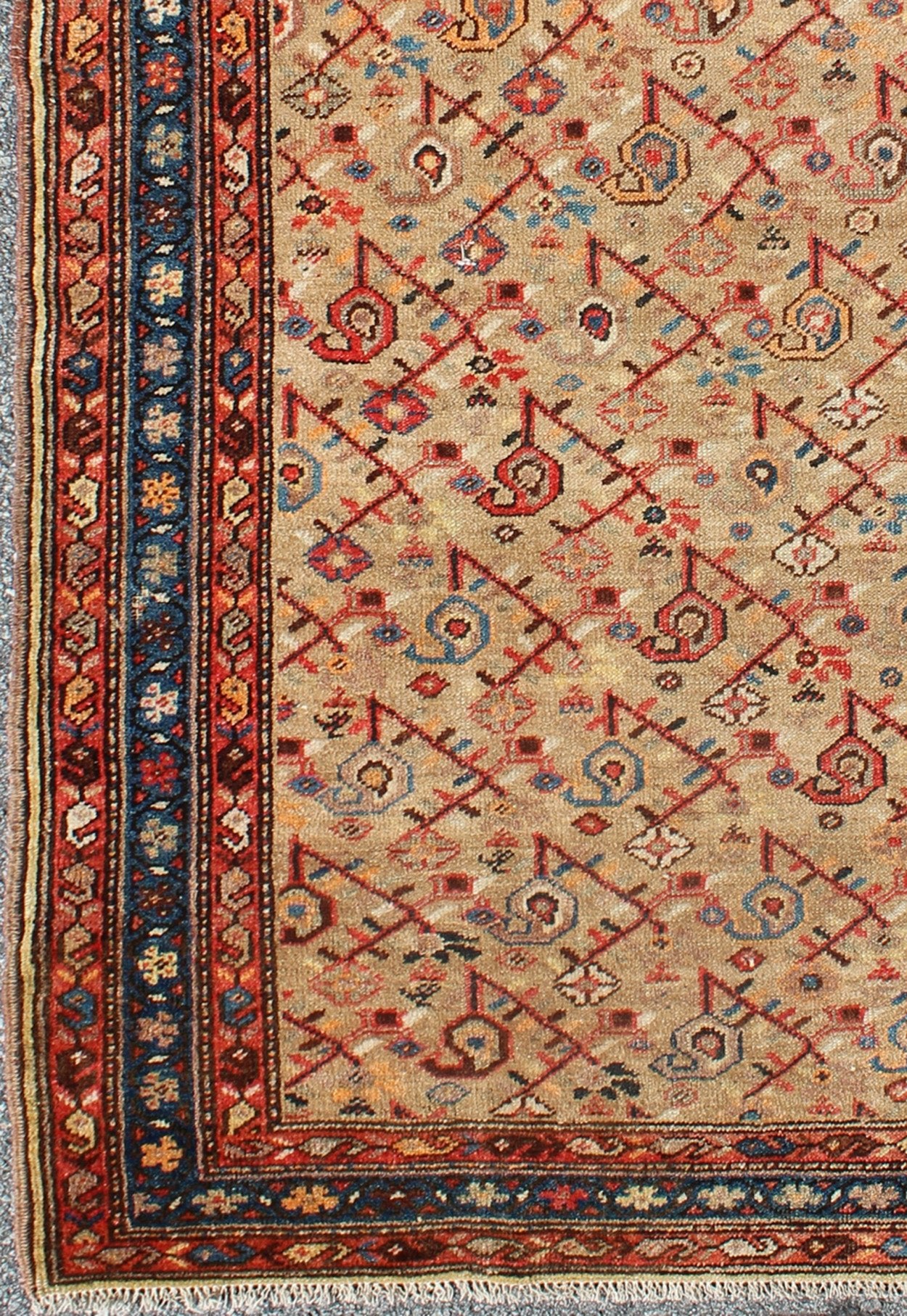 Antique N.W. Persian Malayer Rug with Free - Flowing All - Over Pattern, Sand Field kwarugs Antique N.W. Persian Malayer Rug with free - flowing all - over pattern, sand field, rug ema - 7504, country of origin / type: Iran / Malayer, circa 1900. T... - Keivan Woven ArtsEMA - 7504 - 8827Rug