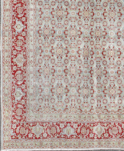 All - Over Floral Design Antique Persian Tabriz Rug in Shades of Gray - Blue and Red kwarugs All - Over Floral Design Antique Persian Tabriz Rug in Shades of Gray - Blue and Red. Keivan Woven Arts / rug EMA - 7513, country of origin / type: Iran / Tabriz,... - Keivan Woven ArtsEMA - 7513 - 8791Rug