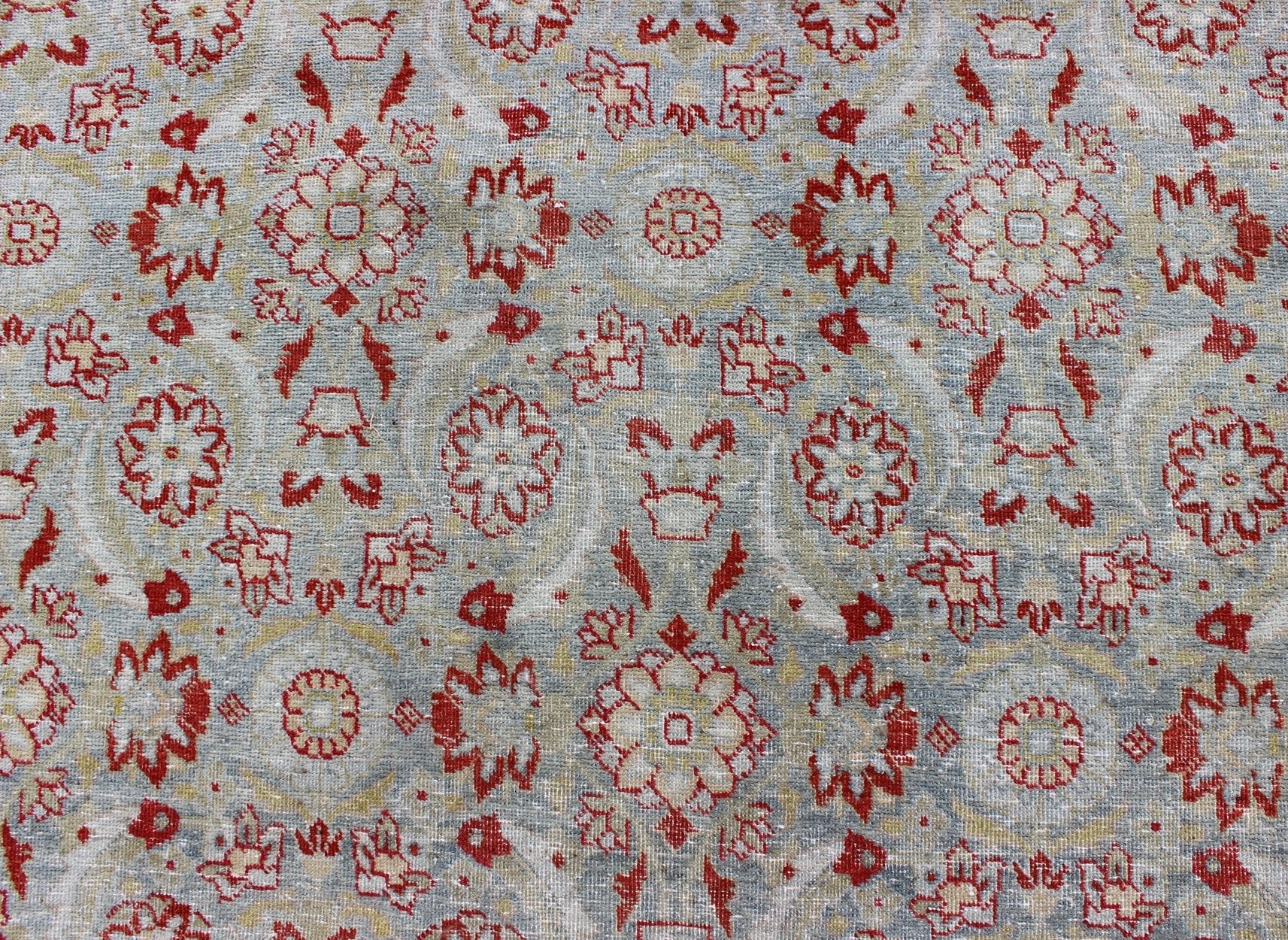 All - Over Floral Design Antique Persian Tabriz Rug in Shades of Gray - Blue and Red kwarugs All - Over Floral Design Antique Persian Tabriz Rug in Shades of Gray - Blue and Red. Keivan Woven Arts / rug EMA - 7513, country of origin / type: Iran / Tabriz,... - Keivan Woven ArtsEMA - 7513 - 8791Rug