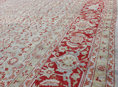 All - Over Floral Design Antique Persian Tabriz Rug in Shades of Gray - Blue and Red kwarugs All - Over Floral Design Antique Persian Tabriz Rug in Shades of Gray - Blue and Red. Keivan Woven Arts / rug EMA - 7513, country of origin / type: Iran / Tabriz,... - Keivan Woven ArtsEMA - 7513 - 8791Rug
