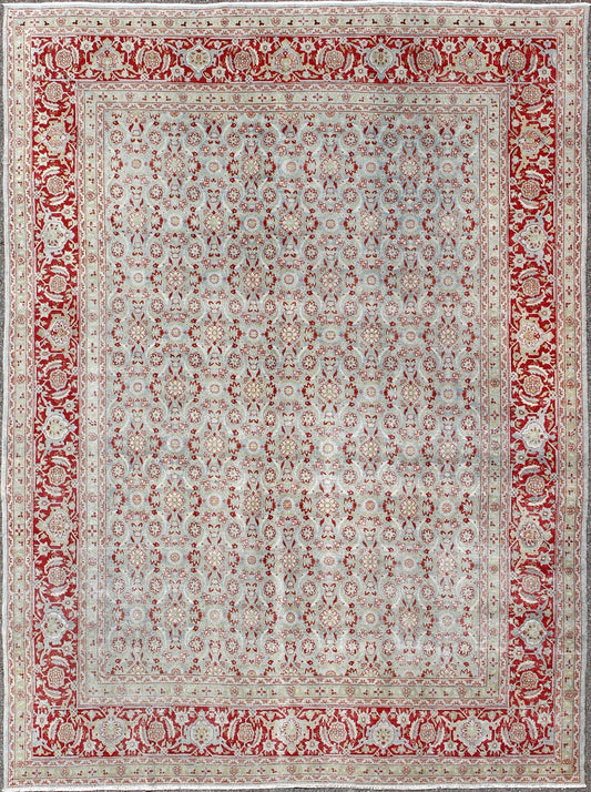 All - Over Floral Design Antique Persian Tabriz Rug in Shades of Gray - Blue and Red kwarugs All - Over Floral Design Antique Persian Tabriz Rug in Shades of Gray - Blue and Red. Keivan Woven Arts / rug EMA - 7513, country of origin / type: Iran / Tabriz,... - Keivan Woven ArtsEMA - 7513 - 8791Rug