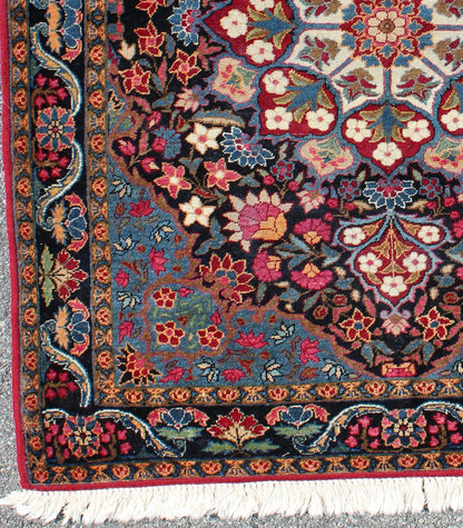 Blooming Floral Medallion Vintage Persian Kerman Rug with Multi - Colors kwarugs Blooming Floral Medallion vintage Persian Kerman rug with multi - colors, rug emac - 004, country of origin / type: Iran / Kerman, circa 1940s This vintage Persian... - Keivan Woven ArtsEMAC - 004 - 8817Rug