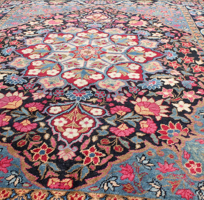 Blooming Floral Medallion Vintage Persian Kerman Rug with Multi - Colors kwarugs Blooming Floral Medallion vintage Persian Kerman rug with multi - colors, rug emac - 004, country of origin / type: Iran / Kerman, circa 1940s This vintage Persian... - Keivan Woven ArtsEMAC - 004 - 8817Rug