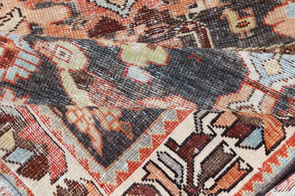 Antique Persian Hamedan Runner in All - Over Floral Design in Brown, Orange, Ivory. Keivan Woven Arts / rug EMB - 22104 - 15102, country of origin / type: Iran / Hamadan, circa 1920 Measures: 3'2 x 9'9 This antique Persian hamadan runner, from western... - Keivan Woven ArtsEMB - 22104 - 15102 - 20782Rug