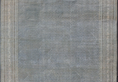 Keivan Woven Arts Antique Persian Tabriz Rug in Minimalist Design Measures: 10'4 x 13'9 Keivan Woven Arts Antique Persian Tabriz Rug in Minimalist Design in Wool with in Blues. Keivan Woven Arts / rug EMB - 22113 - 15004, country of origin ... - Keivan Woven ArtsEMB - 22113 - 15004 - 20283Rug