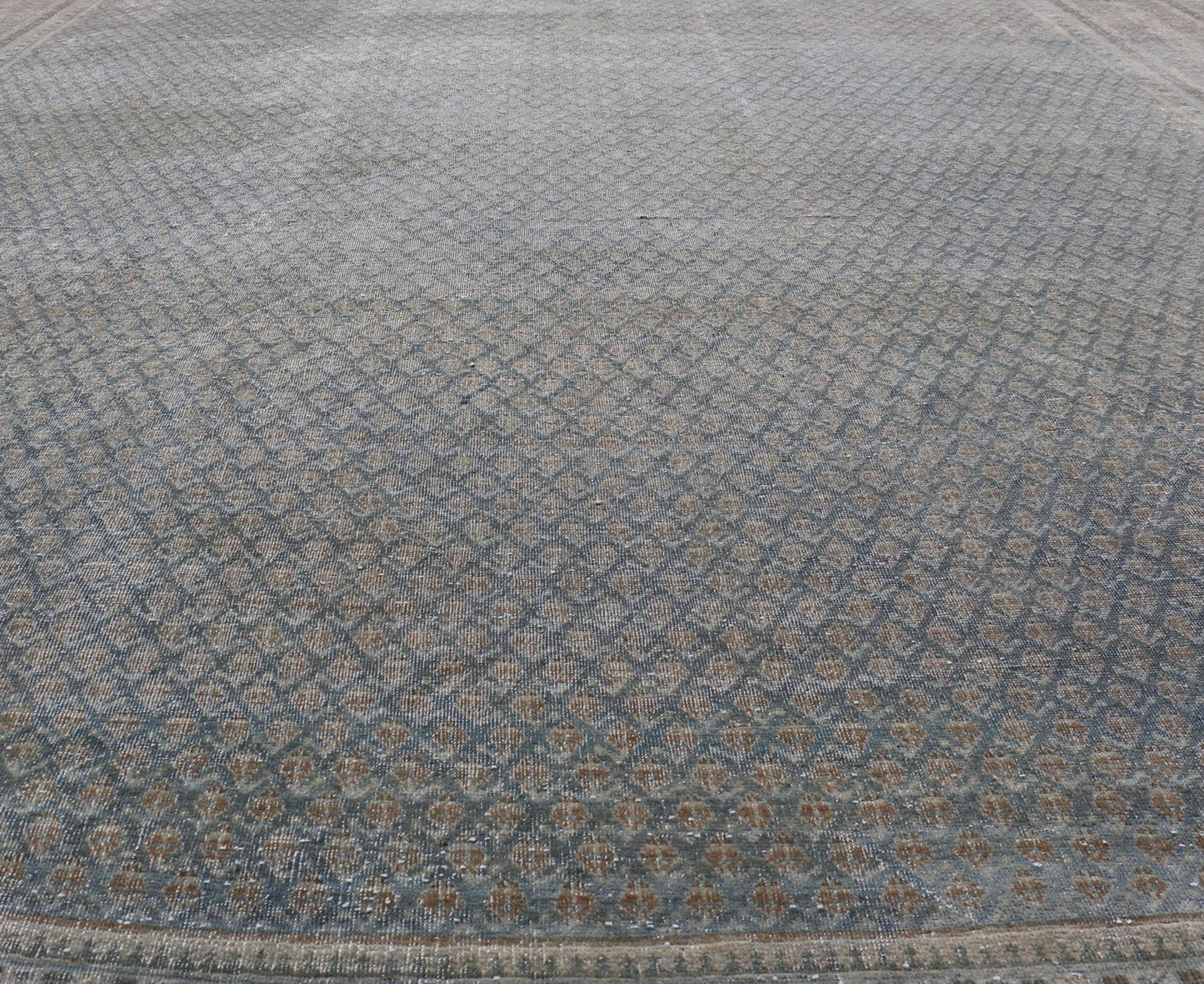 Keivan Woven Arts Antique Persian Tabriz Rug in Minimalist Design Measures: 10'4 x 13'9 Keivan Woven Arts Antique Persian Tabriz Rug in Minimalist Design in Wool with in Blues. Keivan Woven Arts / rug EMB - 22113 - 15004, country of origin ... - Keivan Woven ArtsEMB - 22113 - 15004 - 20283Rug