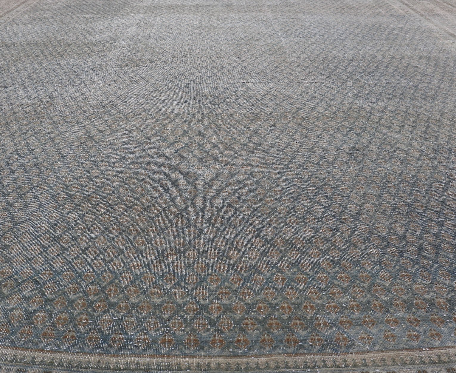 Keivan Woven Arts Antique Persian Tabriz Rug in Minimalist Design Measures: 10'4 x 13'9 Keivan Woven Arts Antique Persian Tabriz Rug in Minimalist Design in Wool with in Blues. Keivan Woven Arts / rug EMB - 22113 - 15004, country of origin ... - Keivan Woven ArtsEMB - 22113 - 15004 - 20283Rug