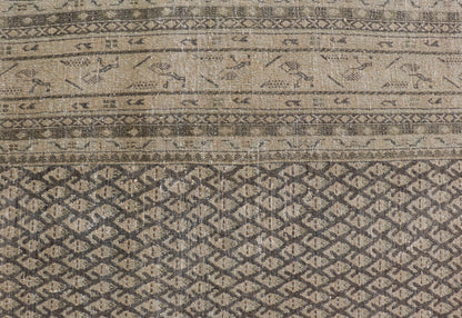 Antique Persian Tabriz Rug with All - Over small paisley Design in Brown, Charcoal, Tan & Taupe. Keivan Woven Arts / rug EMB - 22114 - 15001, country of origin / type: Persian / Tabriz, circa Early - 20th Century. Measures: 7'7 x 9'11 This Tabriz rug fea... - Keivan Woven ArtsEMB - 22114 - 15001 - 20277Rug