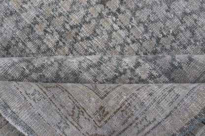 Measures: 8'0 x 11'2 Distressed Persian Antique Tabriz Carpet with Muted Floral Design in Light Gray Keivan Woven Arts/ rug EMB - 22115 - 15112, country of origin / type: Iran/ Tabriz, circa 1920. This muted antique distressed Persian Tabriz carpet ... - Keivan Woven ArtsEMB - 22115 - 15112 - 20830Rug