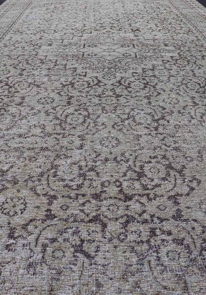 Measures: 5'9 x 12'4 Antique Karabagh Gallery Runner with All - Over Floral Medallion Design. Keivan Woven Arts / rug EMB - 22119 - 15008, country of origin / type: / Karabagh, circa 1900. - Keivan Woven ArtsEMB - 22119 - 15008 - 20307Rug